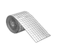 Generisch Disco Tiles, 1 Roll 5 x 5 mm Self-Adhesive Glass Mirror Tiles, Disco Tiles, Glass Craft Stickers, Square Disco Mirror Tiles for Ceiling, Kitchen, Bathroom