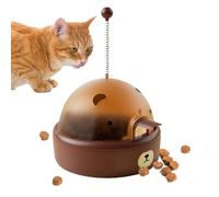 Generisch Dispenser di Snack per Gatti Giocattolo - Gioco Elettronico Interattivo perr Gattini | Puzzle Felino | Stimolazione Automatica Casa Pavimento Viaggio Addestramento Esercizio Noia