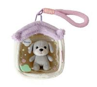Generisch Display Case - Plush Doll Storage for Toy Collections with Dustproof Shield | Clear PVC Plush Material Protective Case for Anime Convention Travel Shelf Dorm Room Home Use 1pc, beige, Siehe
