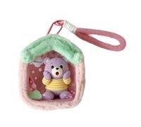 Generisch Display Case - Plush Doll Storage for Toy Collections with Dustproof Shield | Clear PVC Plush Material Protective Case for Anime Convention Travel Shelf Dorm Room Home Use 1pc, Pink, Siehe
