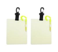 Generisch Diving Board with Luminous Pen & Clip, Diving Logbook with Pencil & Clip, for Divers & Explorers, Training, Communication, Snorkelling, Caves & Lakes