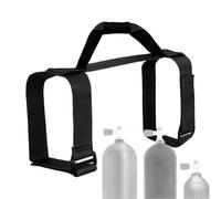 Generisch Diving Bottle Holder - 14.17 Inch Nylon Black | Non-Slip Bottle Carrier - Integrated Handle for Underwater Sports, Freediving Photography and Adventure Travelers