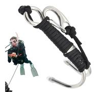 Generisch Diving Safety Hook - Double Head 316 Stainless Steel Cave | Seawater Resistant Double Safety Equipment Rope, Cave Diving Equipment Hook Rescue Climbing Photography
