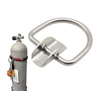 Generisch Diving Strap D-Ring, Stainless Steel Diving Weight Belt Holder, Positioning Buckle Base with Retaining for Water Sports, Diving Bottle, Snorkelling, Underwater Research