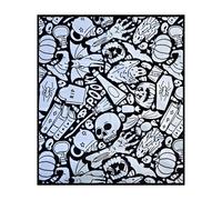 Generisch DIY Colouring Blanket for Adults, Colour Your Own Cosy Home Throw Doodle Blanket with Markers, Personalized Drawing Art Project Sofa Decor Gift Teenagers Olds