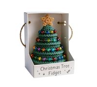 Generisch DIY Crochet Christmas Tree Set, Crochet Decoration with Beads, Tree Crochet Set for Beginners with Instructions, Ideal for Home Crafts, Family Activities, Festival Decoration