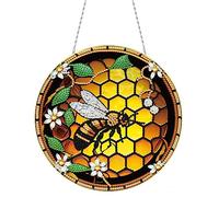 Generisch DIY Jewelry Kit - DIY Diamond Painting Pendant with Chain - Animal Flower - Bee - Whimsical - Unisex - Adult - Winter/All Seasons - 19 cm x 2.5 cm