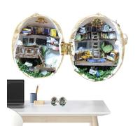 Generisch DIY Kit, Cottage Library Handmade Material Pack - 3D Library, World in Tiny, DIY Craft