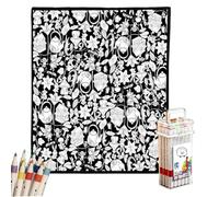 Generisch DIY Painting Blanket for Adults Art Bed Throws with 24 Markers