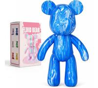 Generisch DIY Painting Kit - Fluid Bear Figure Craft Set, Home Decoration, Creative Blank Painting, Includes 3 Colours, Bear, Brush, Tablecloth, Apron