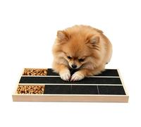 Generisch Dog Claws Scratching Board, Wooden File Toy for Pets with Integrated Reward Box, Scratching Board for Dog Claws - for Care and Grinding Indoor and Outdoor Use as well as