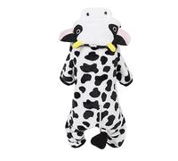 Generisch Dog Coat 85 cm Puppy Clothes Cows Dog Clothes Cattle Clothing Role Play Clothes Pet Supplies Winter Pyjamas Overalls Dog Wool Jackets Winter Jackets for Chihuahuas (B, XXL)