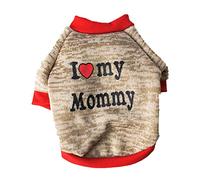 Generisch Dog Fleece Jumper with Parent Love Design for Cozy Cuddle Moments in Cool Temperatures (A, L)