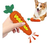 Generisch Dog Food Play Table Slow Feeder - Interactive Squeaky Toy with Treat Release, Chew-proof Carrot Shape Feeder Teething Ring for Large Medium Small Dogs