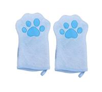 Generisch Dog Grooming Gloves, 1 Pair of Quick-Drying Double-Sided Bath Towels - Dog Grooming Towel Wash Mitts | For Bathroom, Travel, Pet Salon and Pet Boarding House