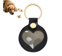 Generisch Dog Keyring, Pet Hair Storage, Decorative Key Ring, Heart-Shaped Memorial Pendant for Keys for Men and Women on Backpacks, Purses and as a