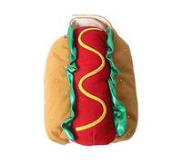 Generisch Dog Puppy Dog Costume Cosplay Clothing Costume Hamburger Halloween Party for Pet Decoration Clothing Hamburger Clothing (Orange, L)