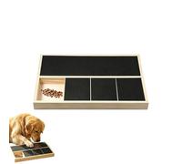 Generisch Dog Scratching Pad for Nails, Wooden File, Scratching Sandpaper, Claw File with Built-in, for Small, Medium, Large Dogs and Cats, Activity for Door, Floor