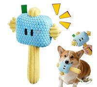 Generisch Dog Squeaky Toy - Interactive Plush Hammer - Chew Toy for Changing Teeth, for Small and Medium Breeds Against Boredom and for Activity in Your Own Four Walls