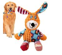 Generisch Dog Squeaky Toy, Interactive Plush Toy in Animal Shape - Interactive Chew Toy with Crinkle Paper | For Outdoor Garden Fetch Alone Time Park Camping Indoor