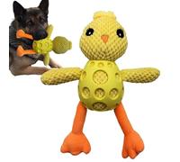 Generisch Dog Squeaky Toys, Anti-Stress Plush Chick Chew Toy, Medium Large Breeds, Funny Interactive Pet Toy for Mental Stimulation, Teething, Stress Relief, 11.81 x 10.24 x 3.54 inches