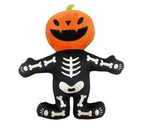 Generisch Dog Toy Squeaky, Pumpkin Skeleton Chew and Biting Toy for Puppies - Interactive Plush Chew and Biting Toy for Indoor and Outdoor in the Park Garden