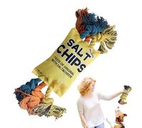 Generisch Dog Toy with Squeaky, Plush Teething Game Toy, with Cotton Rope Teething Ring - For Small, Medium, Large Dogs, Puppies, Cats, House On the Go