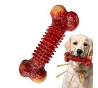 Generisch Dog Toys for Aggressive Chewers - PVC 18 x 6 x 4 cm Chew-Proof Calming Squeaky Bone Shape Enrichment Toy | Durable Dog Toy for Indoor, Outdoor, Home, Backyard, Park, Play, Holiday and Travel