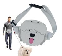 Generisch Dog Training Treat Bag, Dog Shape Design, Adjustable Belt and Leak-Proof, Snack Reward Bag, for Travel, Hiking, Daily Walking, Care and Adventure