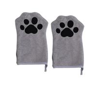Generisch Dog Wash Mitts | 1 Pair Coral Fleece Quick-Drying Bath Towels - Cat Washing Gloves and Care Towel | For Bathroom, Travel, Pet Salon and Pet Boarding House