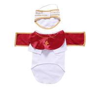 Generisch Dogs/Cats, P-Open Costume Outfit with Hat, Pet Costume Accessory for Small Animals, Festivals, Parties, Celebrations, Entertainment (Watermelon Red, M)