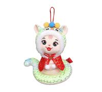 Generisch Doll Clothes 43 cm Boy Cute Cape Toy Zodiac Sign Figure of the Year of Mascot Celebration Paper Dolls (White, 32 cm)