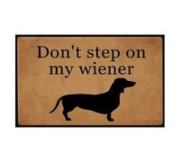Generisch Don't Step On My Vienna Door Mat, 60 x 40 cm, Funny Welcome Mat, Indoor and Outdoor Non-Slip Doormat Machine Washable Fabric, Decorative Entrance Mat, Non-Woven & Easy Care