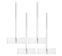 Generisch Donut Stand for Parties - Acrylic, 30 x 11.4 x 11.4 cm | Non-Slip Clear with 4 Piece Tower Dessert Table Snack Display Party Donut Tower Stand Acrylic | Birthday High