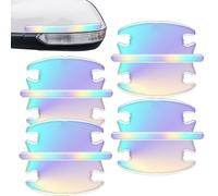 Generisch Door Handle Shell Protector, Scratch Protector for Car Doors, Self-Adhesive Set Decorative Colourful Protective Films for Exterior Protection of Trucks, Motorhomes and Automobiles