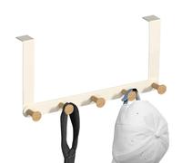 Generisch Door Hanger Hook, Sturdy Door Coat Rack with 5 Tri Hooks | Robust and Durable, No Assembly Required for Clothes, Hat, Towel, Bathroom, Bedroom, Kitchen