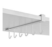 Generisch Door Hooks, Wall Hooks, 3.93 Inches, PP Adhesive Hooks, Nail-free, Stable, High Load Capacity, Door Organiser for Kitchen, Bathroom, Bedroom, Office and Home, Cabinets and Cabinet Doors