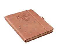 Generisch Dotted notebook, leather cover with thick paper diary, hard cover notebook for planning, tracking, writing, study, work, business trip, office, home
