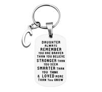 Generisch Dove Keyring Love Ornaments Never You Forget to Christmas Letters I My 26 Keychain Key Chain Controller Key Ring, c, One Size
