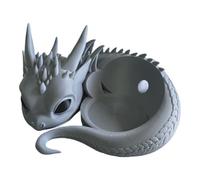 Generisch Dragon Holder for Google Nest Mini & Home Mini, Dragon Decor (White)