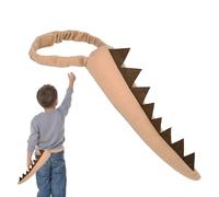 Generisch Dragon Tails Cosplay - Dinosaur & Animal Tail Costume Prop | Elastic Band Role-Play Accessory for Boys & Girls | Party, Birthday, And Themed Event Fun | 10 x 36 cm, 70 g