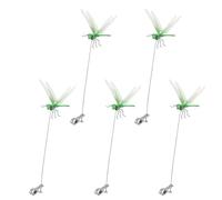 Generisch Dragonfly Clip, Multiple Set Garden Stakes Decoration, Waterproof Fly 3D Hair Clamp for Garden Party, Plants Decoration, Accessory, Cosplay