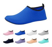 Generisch Drainage Holes, Quick-Drying, Non-Slip Bathing Shoes for Men: Women's Water Shoes, Women's Men's Swimming Shoes, Beach Shoes, Aqua Shoes, Comfortable, Fit, Non-Slip Bathing Shoes, blue, 4 UK