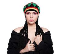 Generisch Dreadlock Hat | Black Dreadlock Wig | Festival Party Wig For Theatre Concert Carnival Halloween Cosplay
