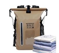 Generisch Dry Backpack Lightweight PVC Dry Bag, Light coffee, Siehe Beschreibung, See description