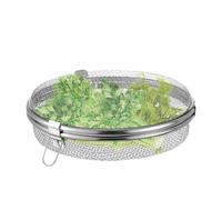 Generisch Drying Rack Fish Net, Stainless Steel Fly Proof Round Fish Net Dry Net Drying Rack Mesh Plant Dry Mesh Basket for Drying Fish Vegetables Fruit Herb Food