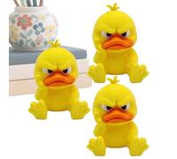 Generisch Duck Decoration, Funny Angry Cute Duck Figure for Offices, Portable Decorative Item for Bathroom, Dorm, Garden, Room, Children's Room, Car, Shower, Party