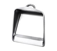 Generisch Dust Pan - Stainless Steel, 9.25 x 10.24 x 3.94 inches Handheld Dustpan Rust-Proof Design | Portable Metal Cleaning Tool Streamlined Edge for Kitchen, Garage, Apartment, Outdoor, Camping