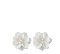 Generisch Earrings and Chain Set Women's Fashion Earrings Double Earrings Ball Silver, one size, Alloy Steel, No Gemstone