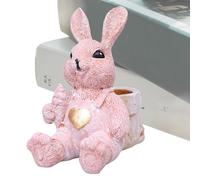 Generisch Easter Bunny Figures - Table Decoration with Rabbit Ornaments, Cute Rabbit Figure for the Garden, for Table, Children's Room, Bedside Table, Living Room, Bedroom, Study Room, Books